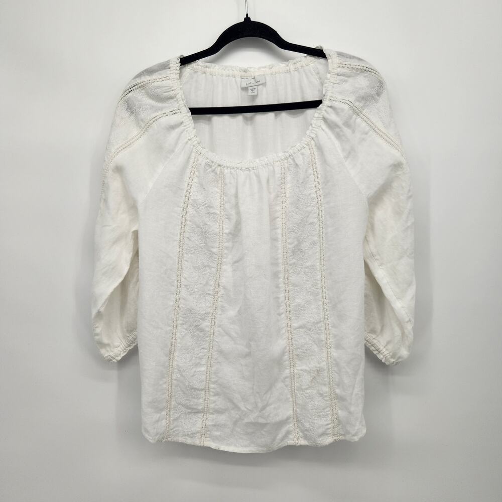 White Embroidered Lace Janine